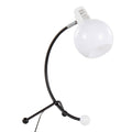 Eileen Contemporary Task Lamp in Black Metal and White black-metal