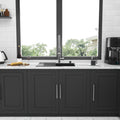 25x22 inch Drop in Kitchen Sink Gunmetal Black