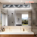 LED Modern Black Vanity Lights, 6 Lights Acrylic Matte black-acrylic