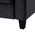 Couch Comfortable Sectional Couches set 1 2 3 black-velvet-6 seat