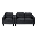 Couch Comfortable Sectional Couches and Sofas for black-velvet-2 seat