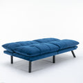 Navy Blue Convertible Folding Modern sofa Bed white-wood-primary living space-light duty-pine-2