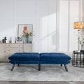 Navy Blue Convertible Folding Modern sofa Bed white-wood-primary living space-light duty-pine-2