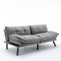 Light Grey Convertible Folding Modern sofa Bed white-wood-primary living space-light duty-pine-2