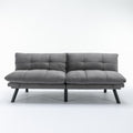 Light Grey Convertible Folding Modern sofa Bed white-wood-primary living space-light duty-pine-2