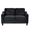 Couch Comfortable Sectional Couches and Sofas for black-velvet-2 seat