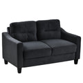 Couch Comfortable Sectional Couches and Sofas for black-velvet-2 seat