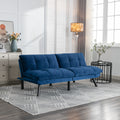 Navy Blue Convertible Folding Modern sofa Bed white-wood-primary living space-light duty-pine-2