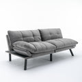 Light Grey Convertible Folding Modern sofa Bed white-wood-primary living space-light duty-pine-2