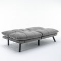 Light Grey Convertible Folding Modern sofa Bed white-wood-primary living space-light duty-pine-2