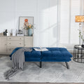 Navy Blue Convertible Folding Modern sofa Bed white-wood-primary living space-light duty-pine-2