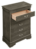 LouisPhillipe G02105 CH Chest , Gray gray-particle board