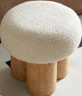 W8017 1 Mushroom Stool, Grieg Plush Cushion,