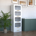 White Metal Storage Cabinet