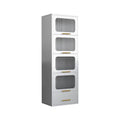 White Metal Storage Cabinet