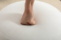 006 Soft Velvet Round Ottoman Footrest