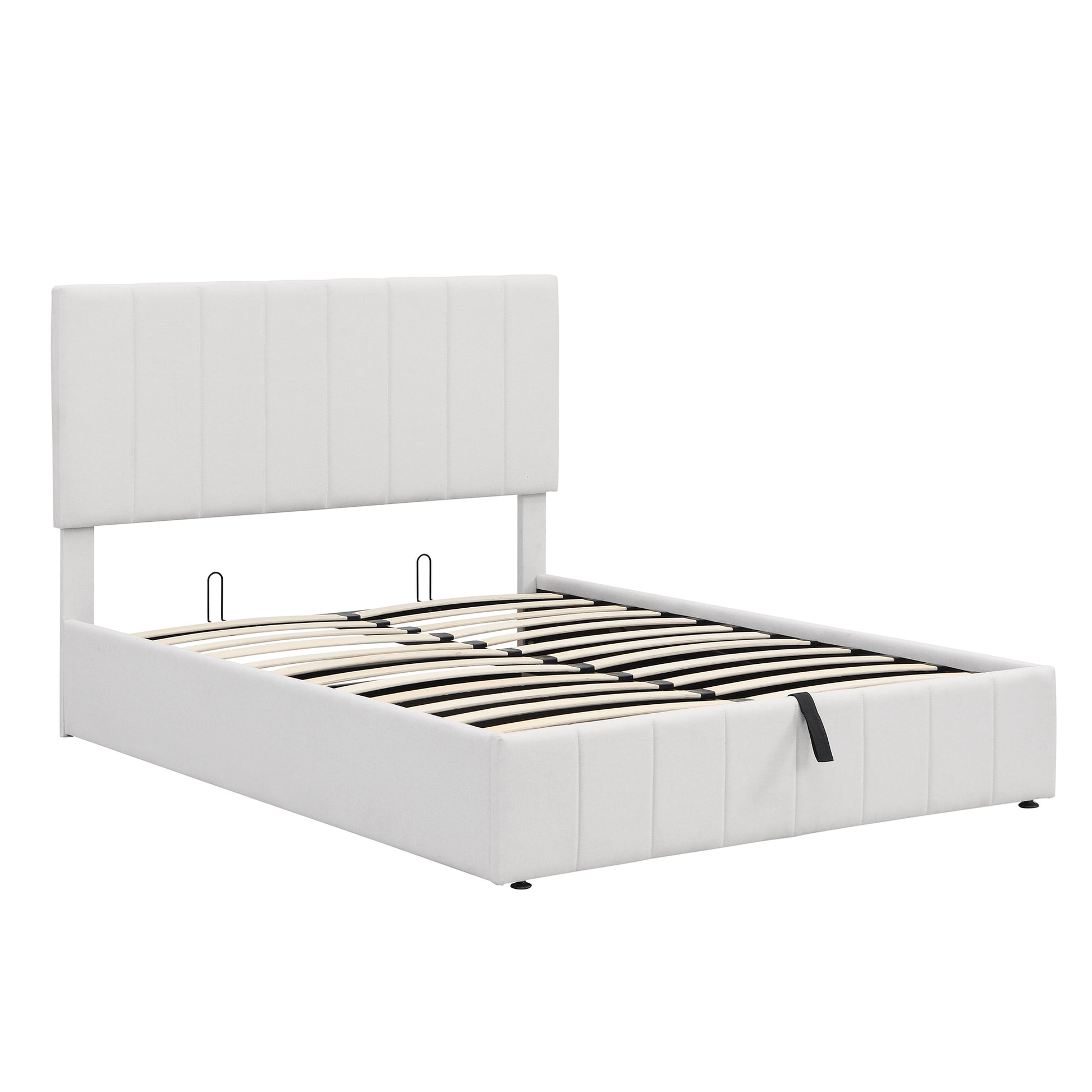 Full Size Upholstered Platform Bed With A