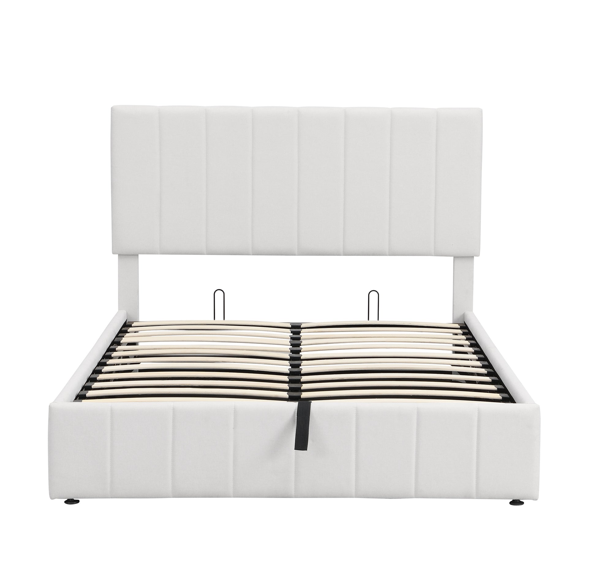 Full Size Upholstered Platform Bed With A