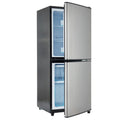 3.6Cu.Ft Dual Zone Refrigerator, 2.2 1.4Cu.Ft 4 Star black-iron