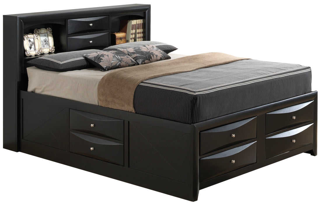 Marilla G1500G Qsb3 Queen Storage Bedblack -