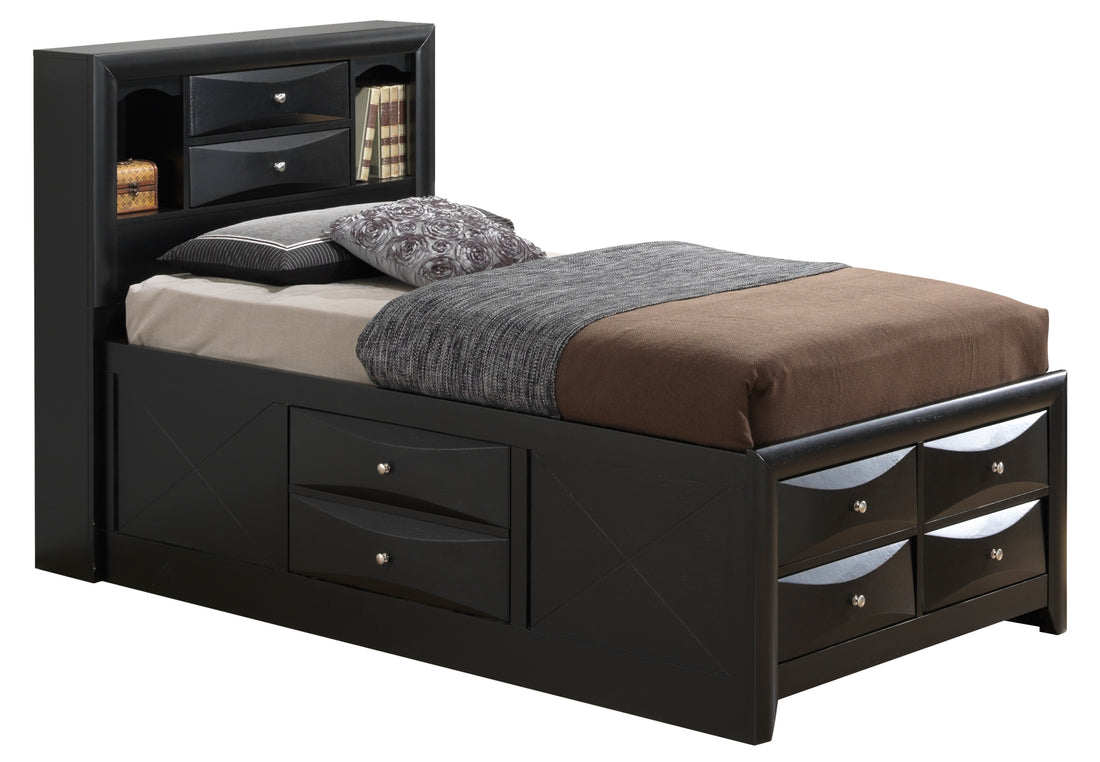 Marilla G1500G Qsb3 Queen Storage Bedblack -