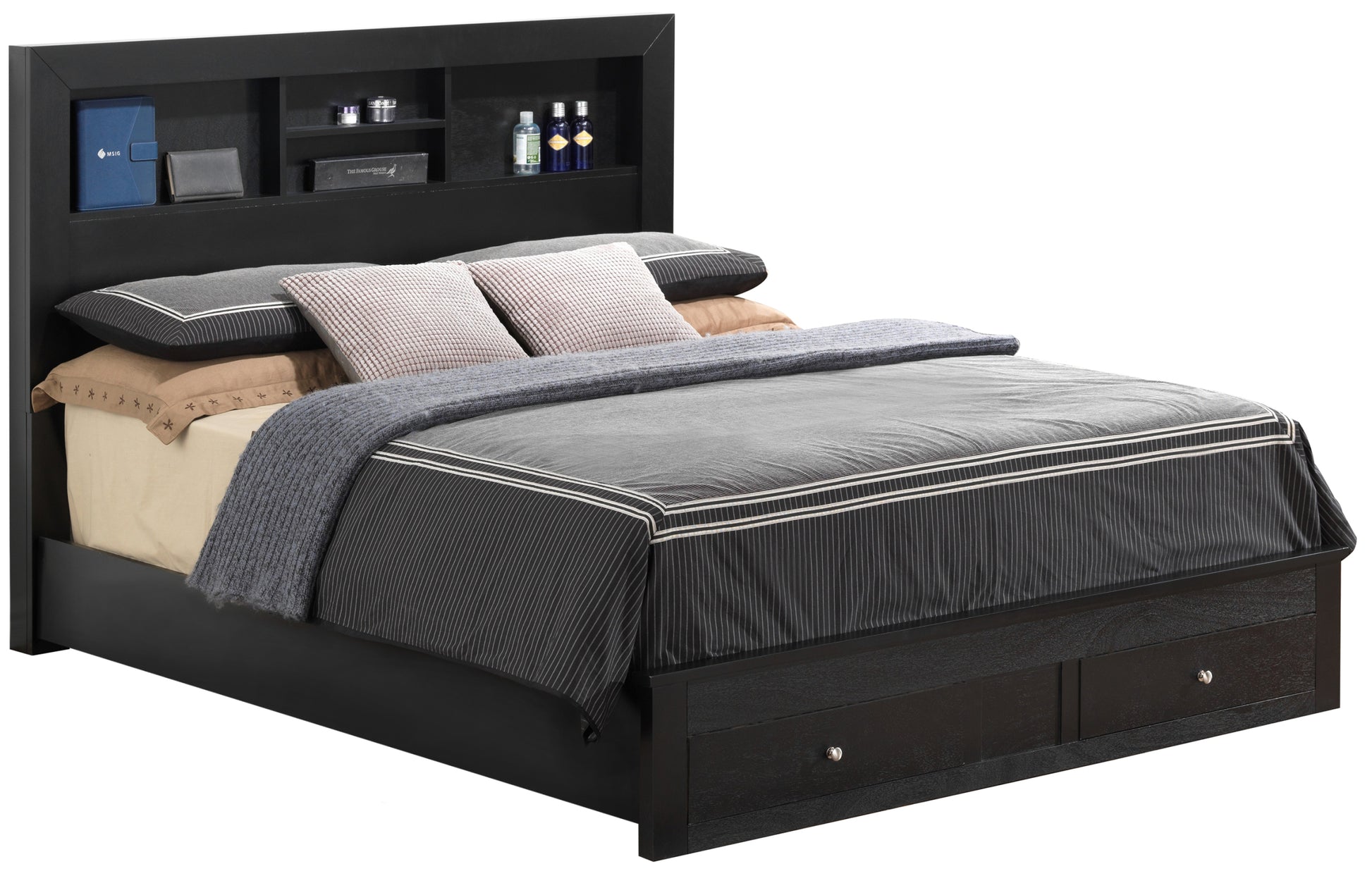 Burlington G2450D Qsb2 Queen Storage Bedblack -