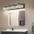 LED 4 Light Modern Crystal Bathroom Vanity Light Over yellow brown-luxury-modern-iron