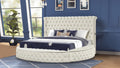 Hazel Modern Style King Bed with USB Charger & Made box spring not