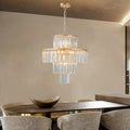 Crystal Chandelier Modern Chandeliers Lights Fixture gold-crystal-iron