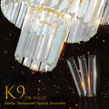 Crystal Chandelier Modern Chandeliers Lights Fixture gold-crystal-iron