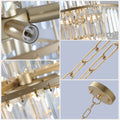 Crystal Chandelier Modern Chandeliers Lights Fixture gold-crystal-iron