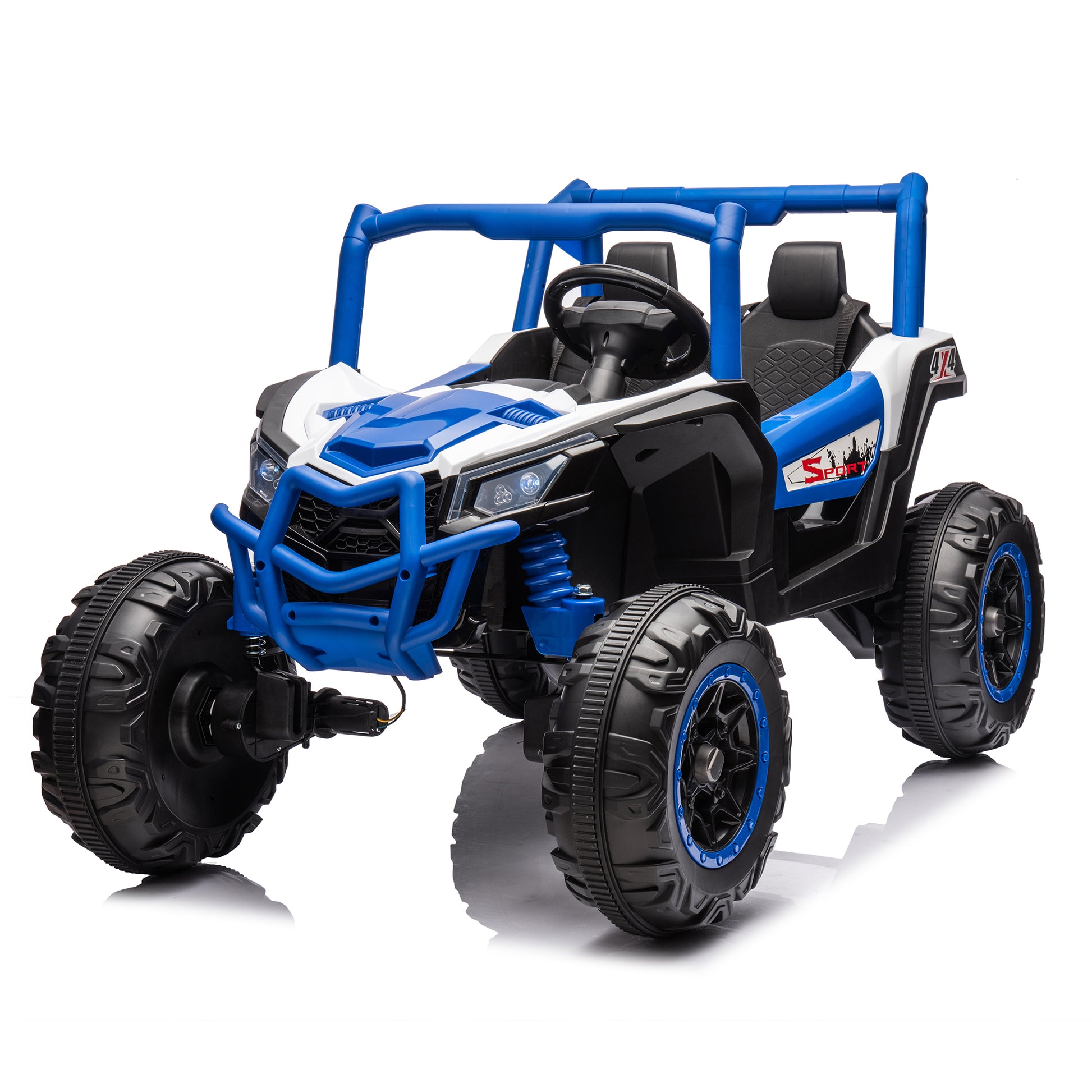 24V Ride On XXL UTV car for kid,2seater with two blue-polyethylene