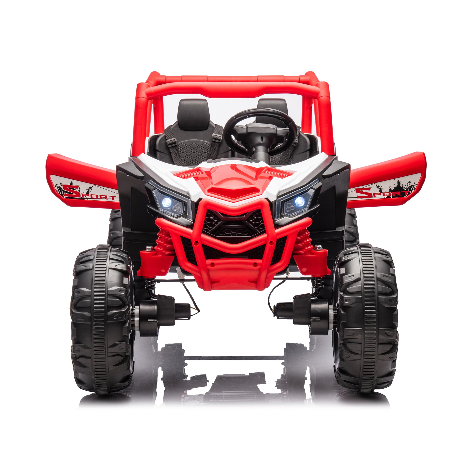 24V Ride On XXL UTV car for kid,2seater with two red-polyethylene