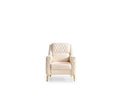 Luna Modern Style Chair in Ivory ivory-primary living