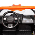 24V Ride On XXL UTV car for kid,2seater with two orange-polyethylene