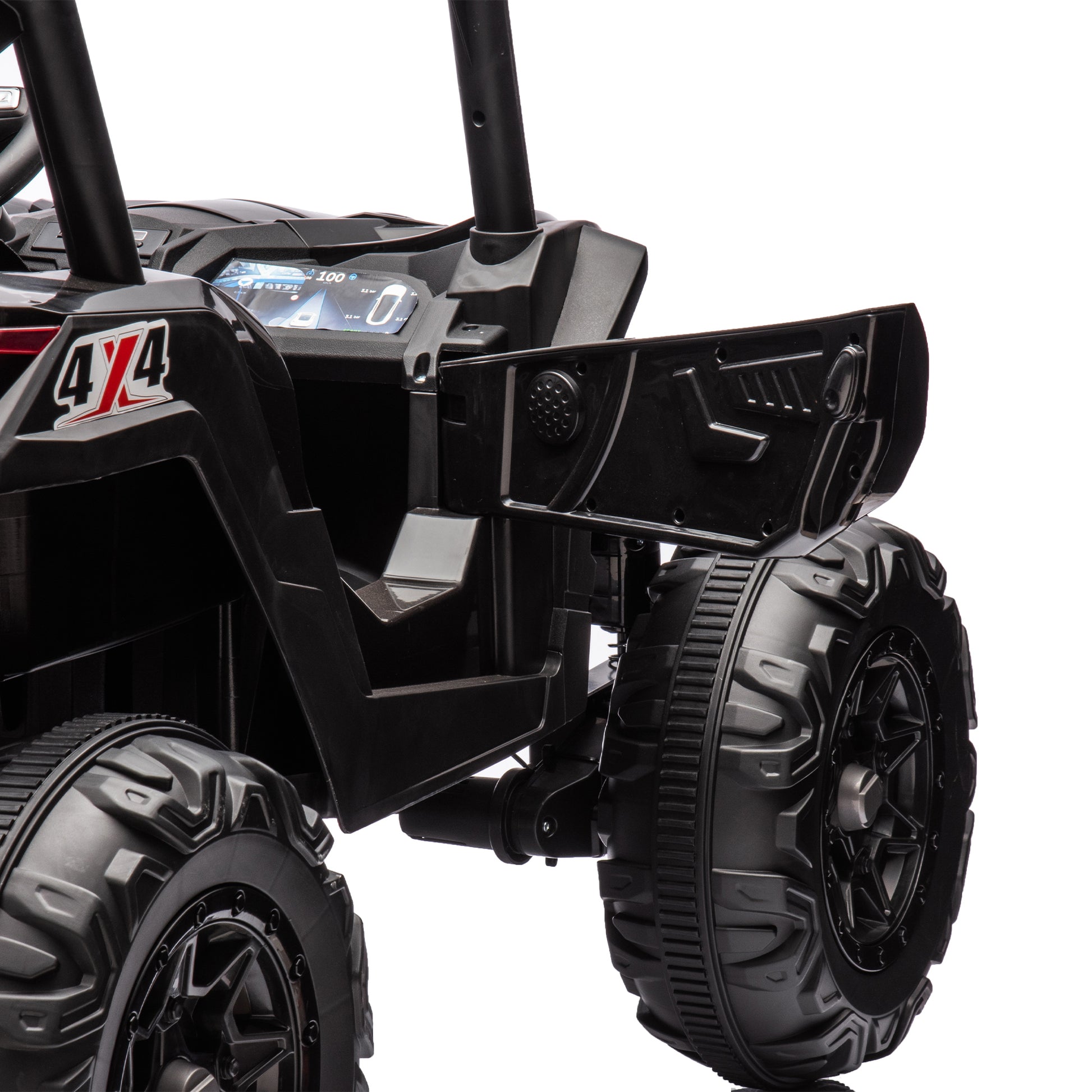 24V Ride On XXL UTV car for kid,2seater with two black-polyethylene