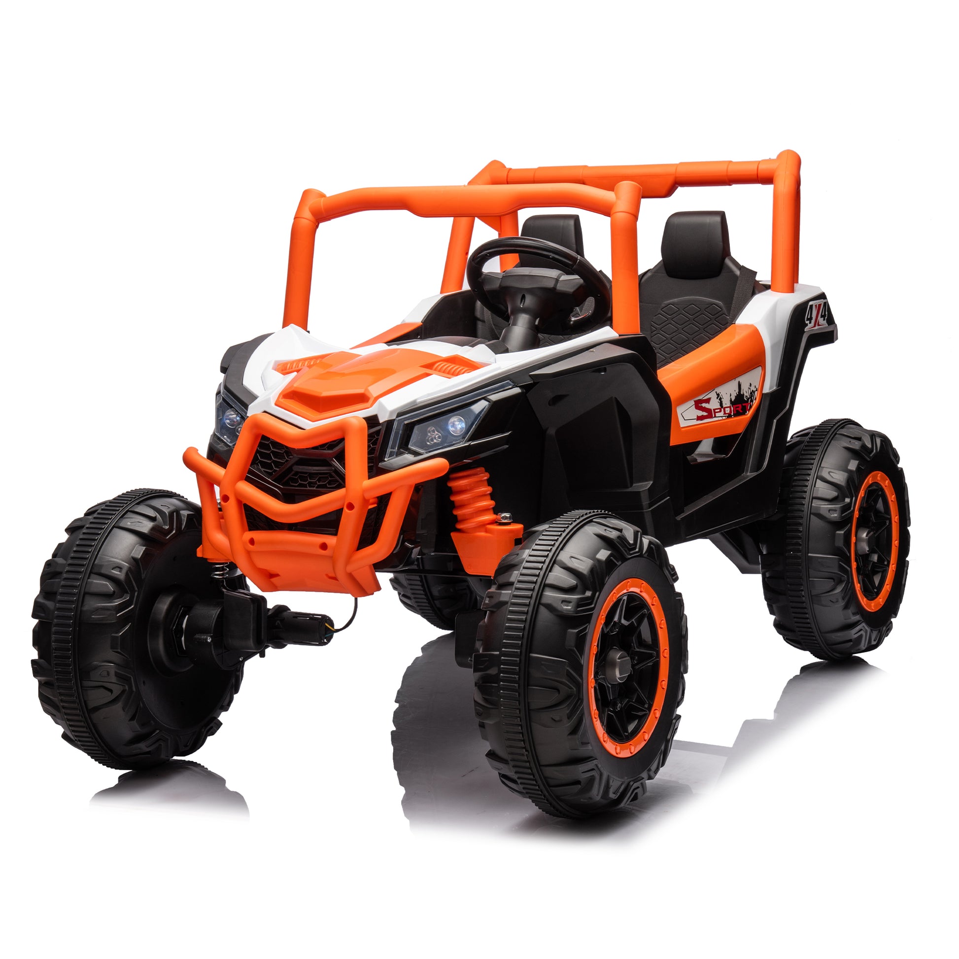 24V Ride On XXL UTV car for kid,2seater with two orange-polyethylene