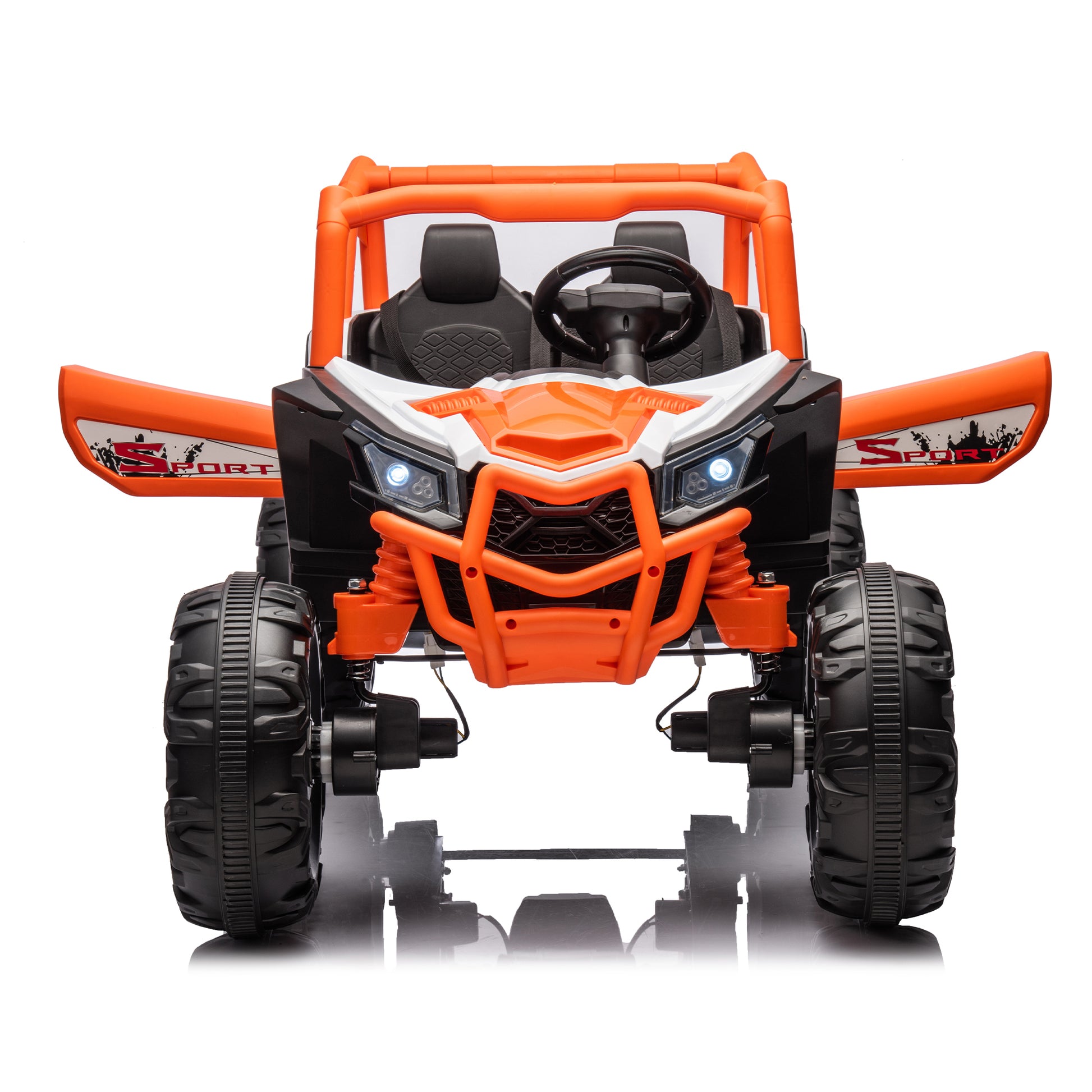 24V Ride On XXL UTV car for kid,2seater with two orange-polyethylene