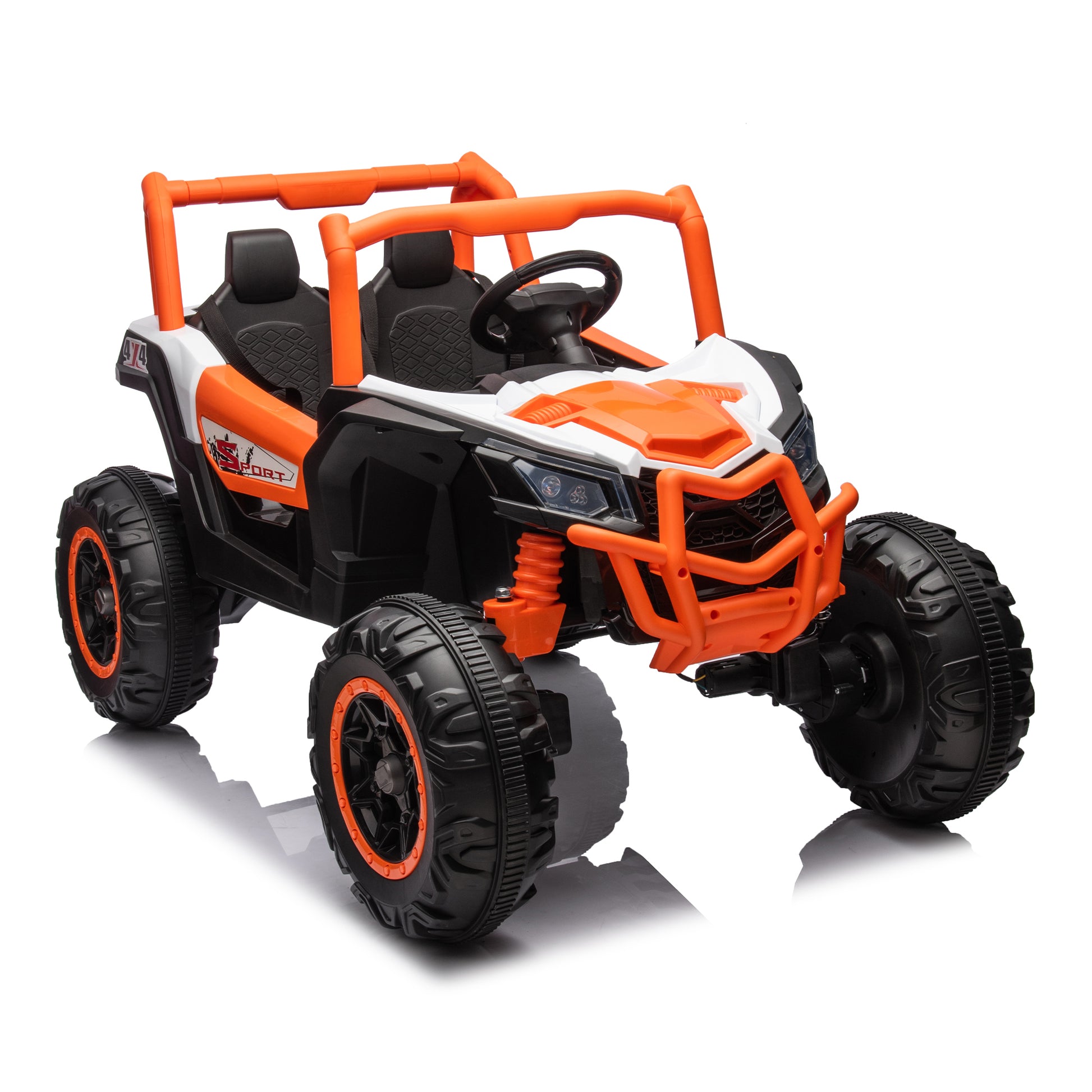 24V Ride On XXL UTV car for kid,2seater with two orange-polyethylene