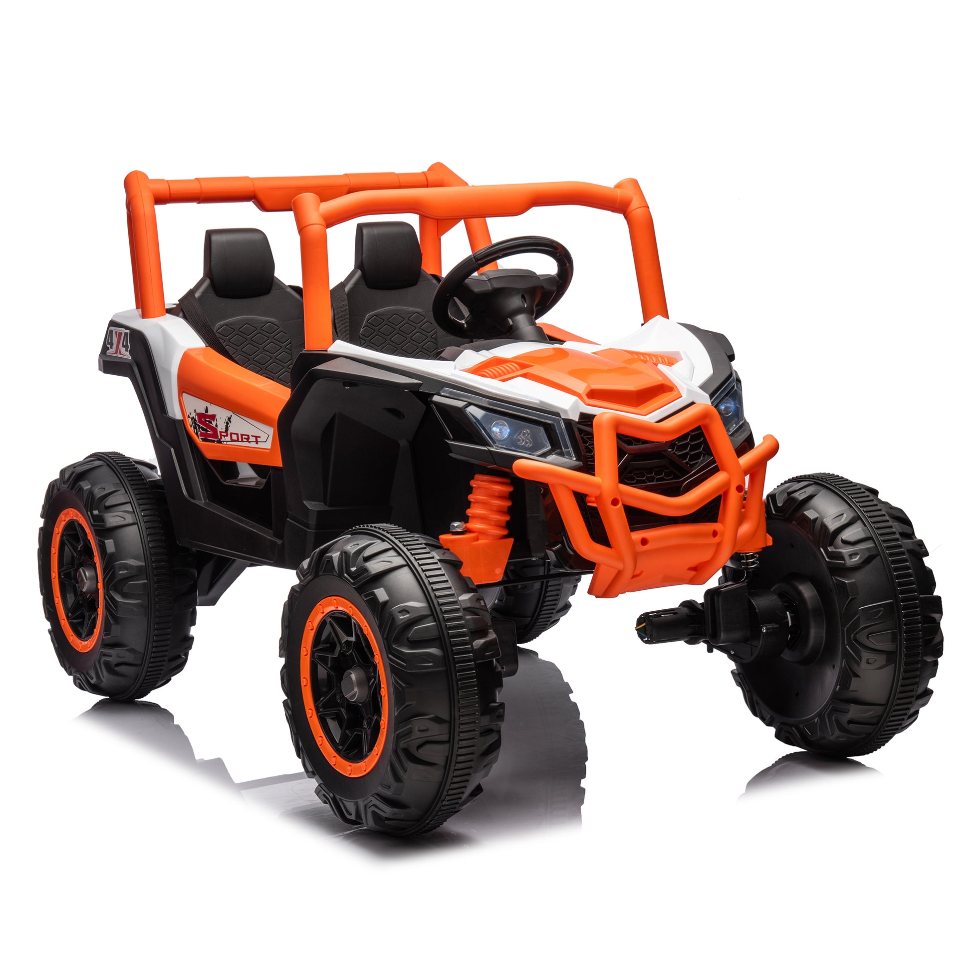 24V Ride On XXL UTV car for kid,2seater with two orange-polyethylene