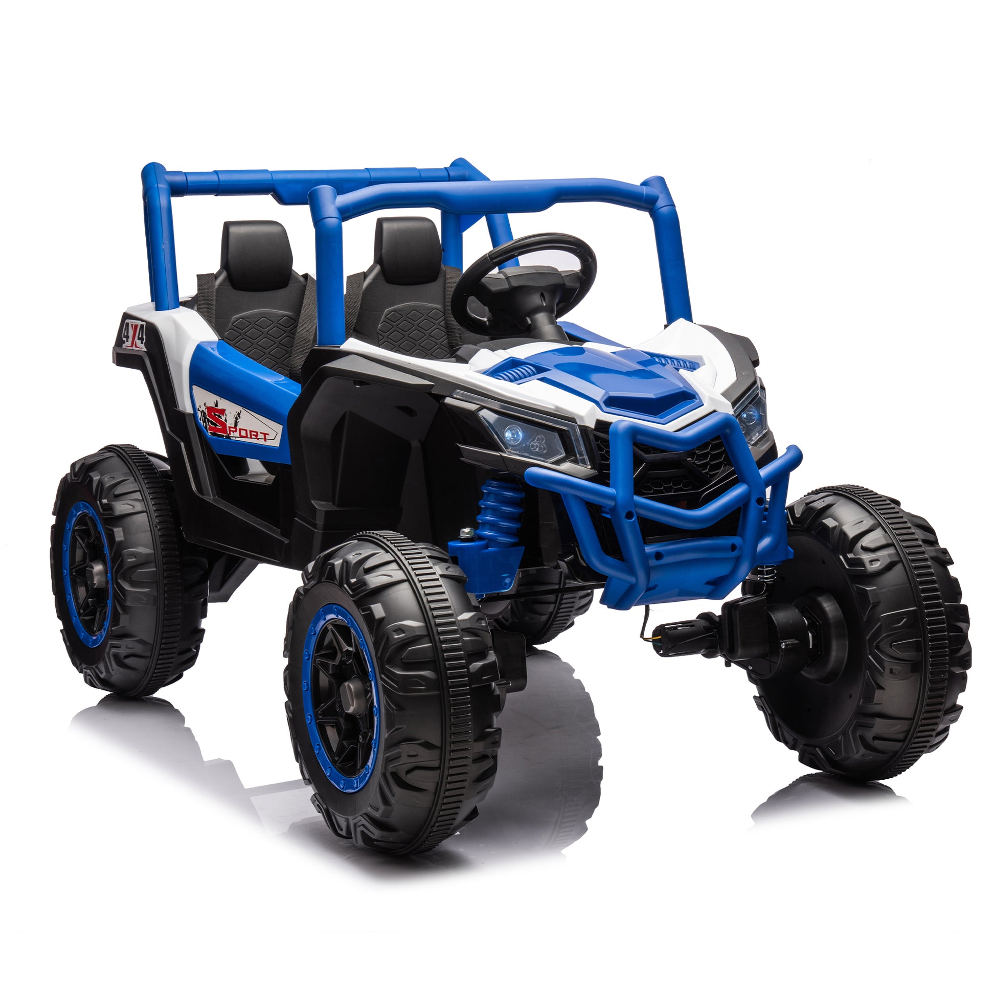 24V Ride On XXL UTV car for kid,2seater with two blue-polyethylene