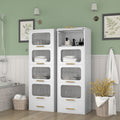 White Metal Storage Cabinet