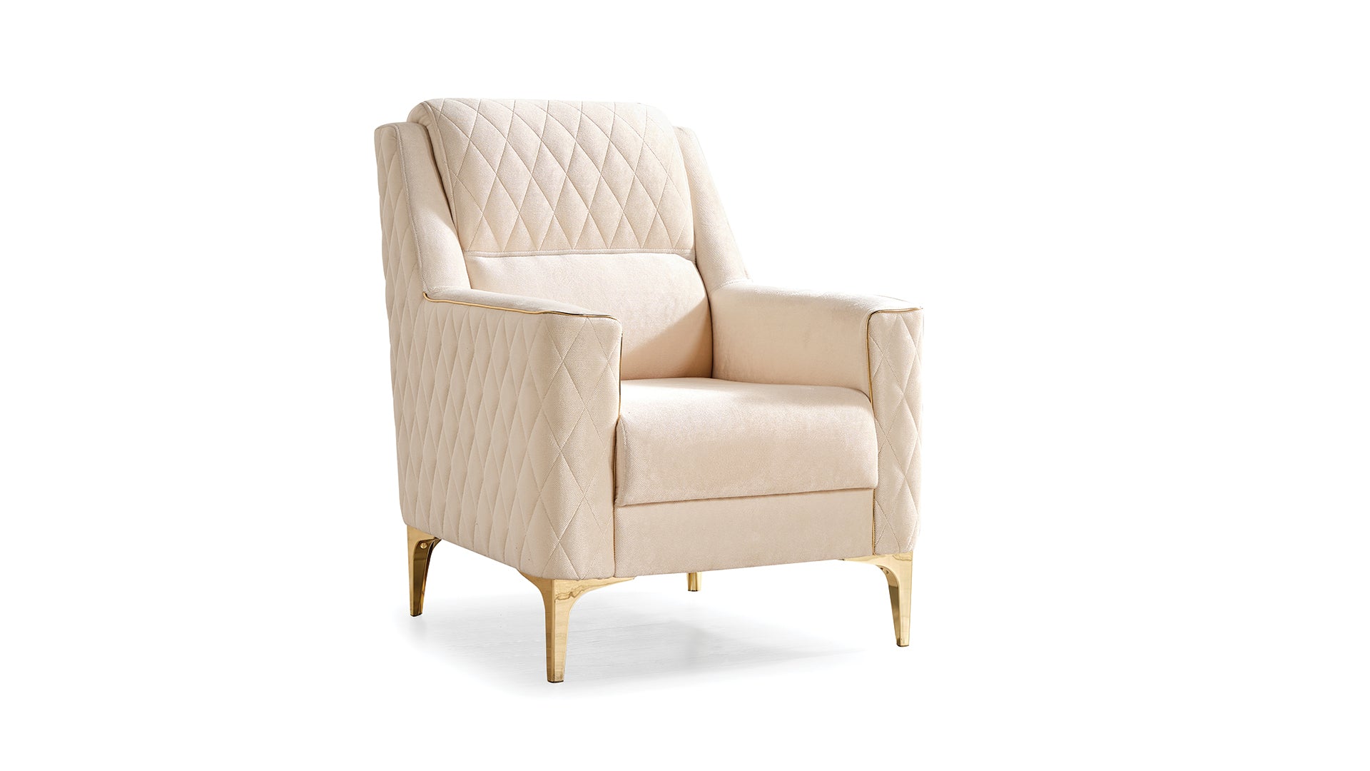 Luna Modern Style Chair in Ivory ivory-primary living