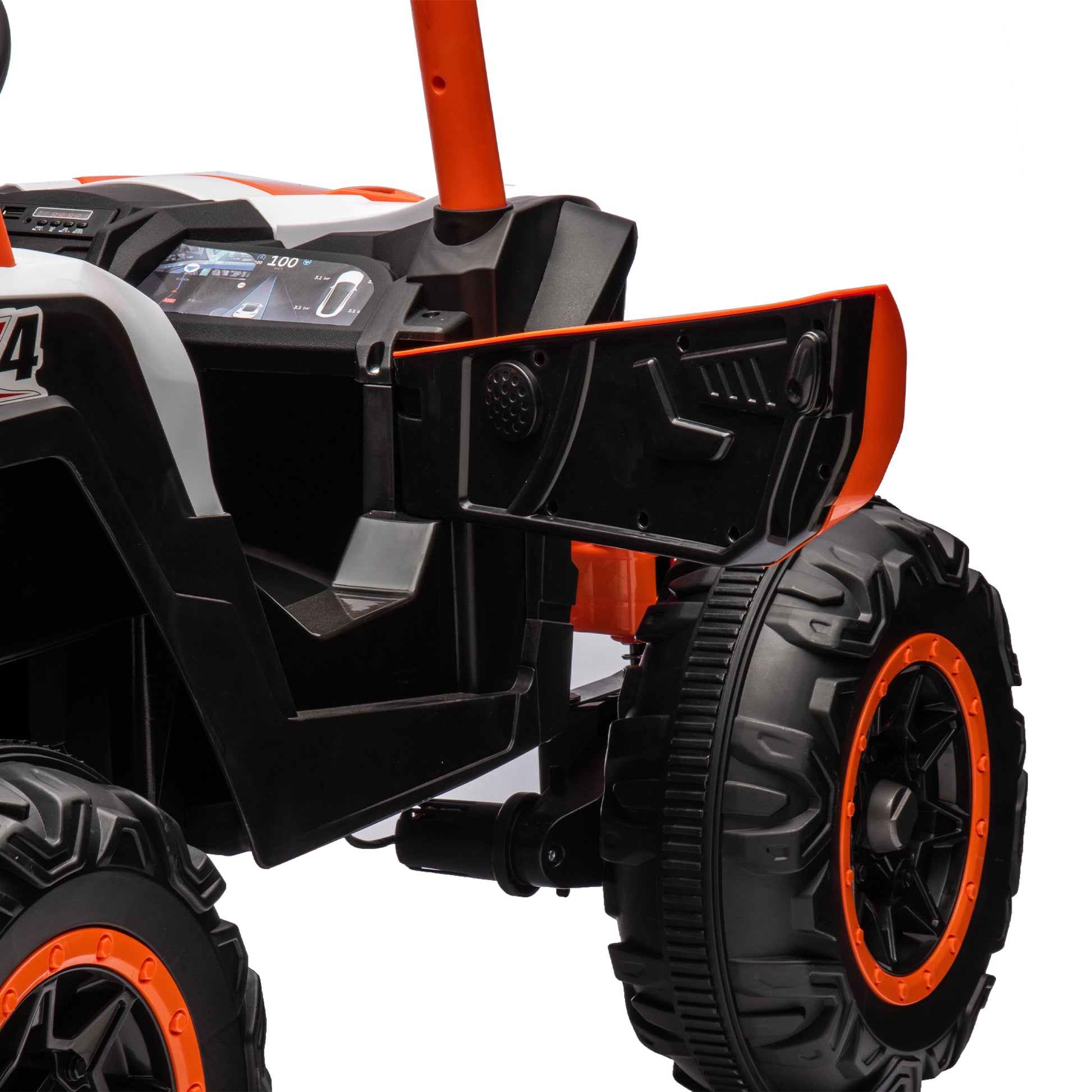 24V Ride On XXL UTV car for kid,2seater with two orange-polyethylene