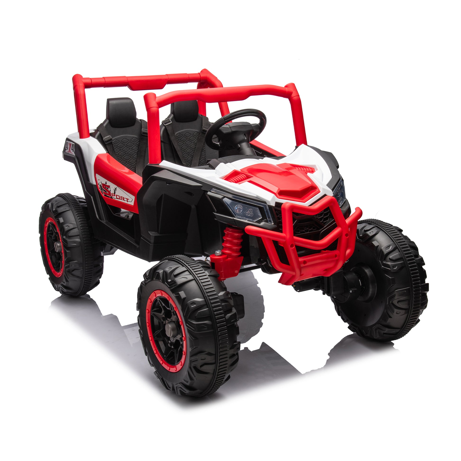 24V Ride On XXL UTV car for kid,2seater with two red-polyethylene