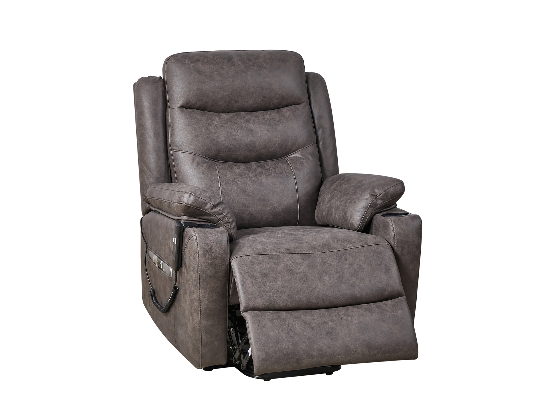 Liyasi Electric Power Lift Recliner Chair with 1 gray-power-remote-primary living