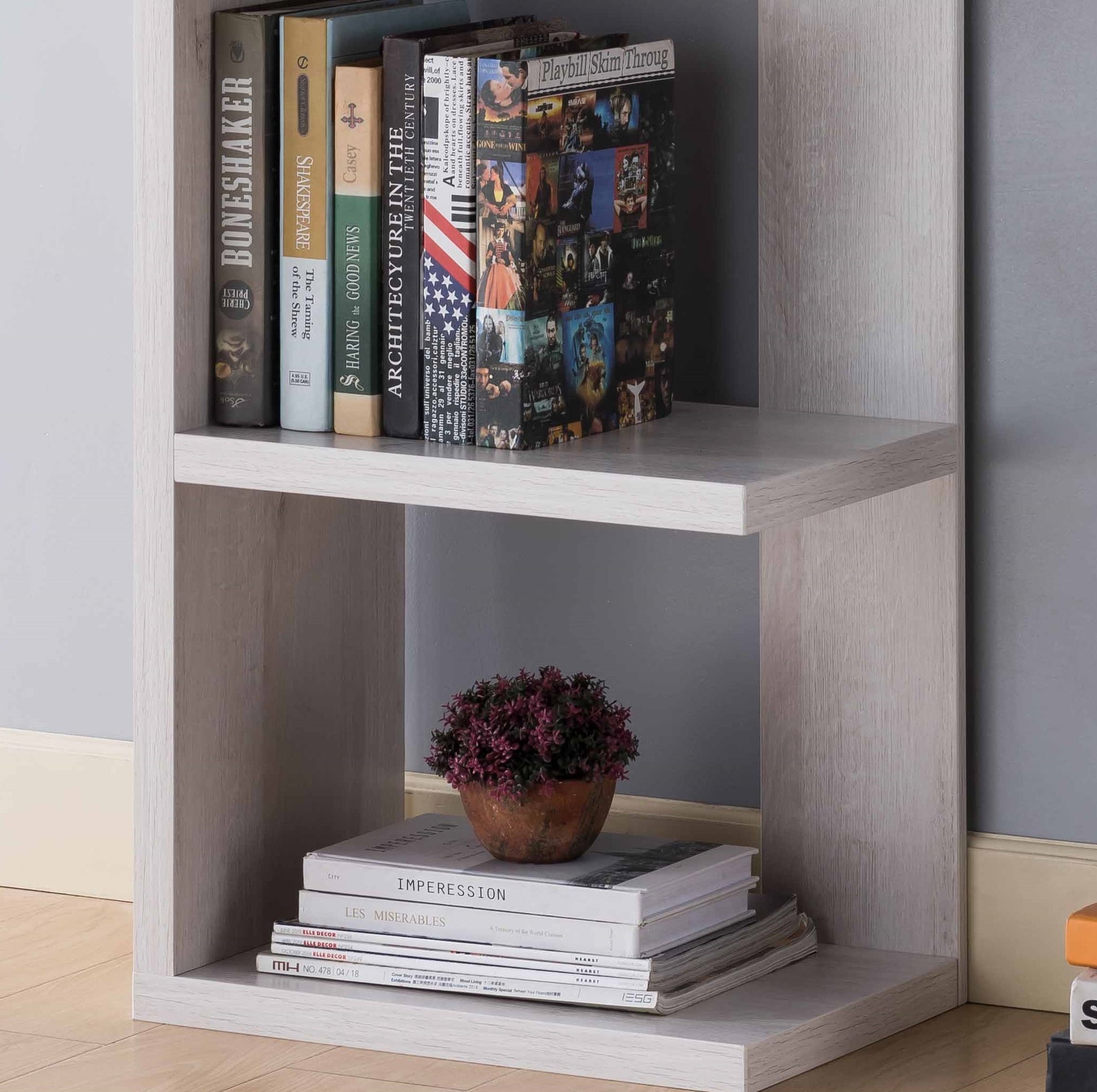Book Stand, Home Display Bookcase With 5 Tier