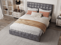 Queen Size Bed Frame, Modern Upholstered Platform