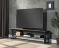 Acme Zudora Tv Stand, Antique Oak & Black Finish