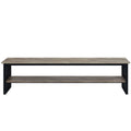 Acme Zudora Tv Stand, Antique Oak & Black Finish